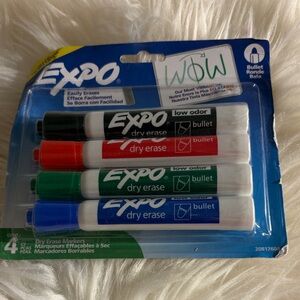 Dry Erase Markers - Red, Blue, Green, Black